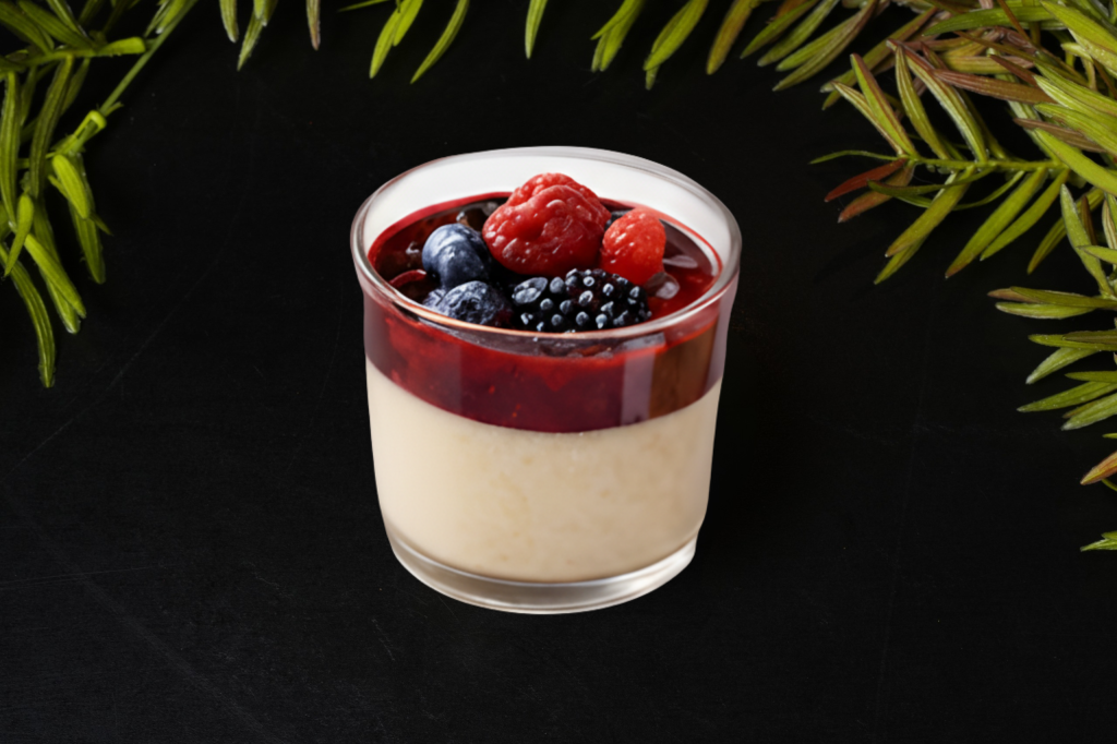 Panna cotta fruits rouges