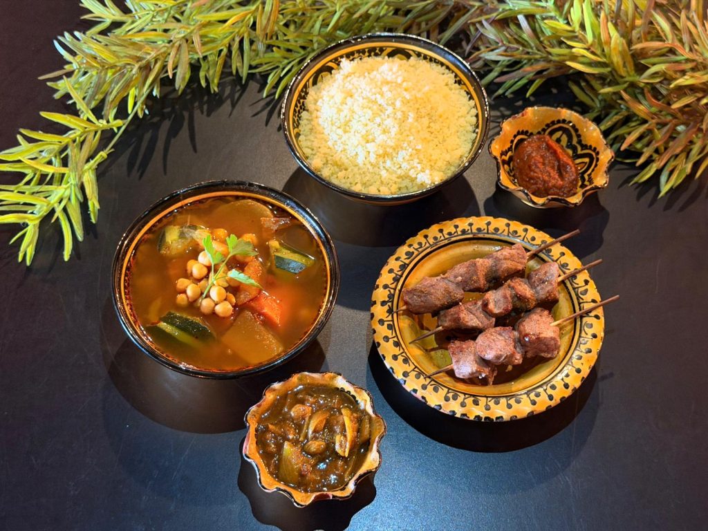 Couscous brochettes d’agneau couscous 77 val d'europe couscous val d'europe